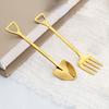 Ice Cream Spoon Set Fruit Pitchfork Retro Shovel Small Stainless Steel Stirring Tools Coffee Dessert Fork High Quality