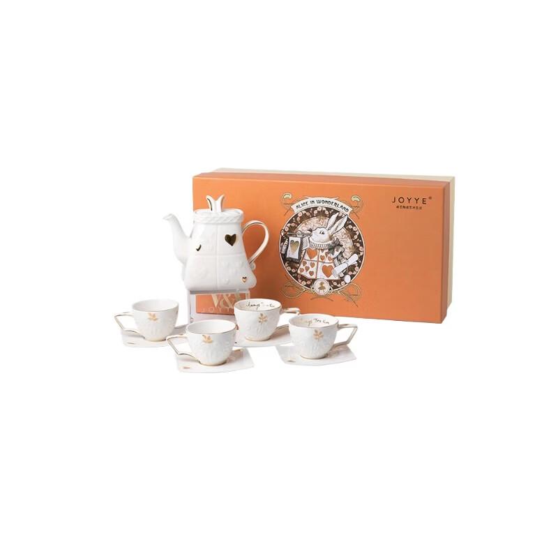 JOYYE Alice in Wonderland 9-Piece Ceramic Tea Set