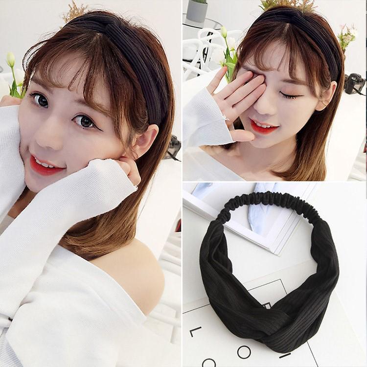 Korean Spring-Summer Elastic Chiffon Silk Headband for Women – Hair Accessories, Sports & Face Washing