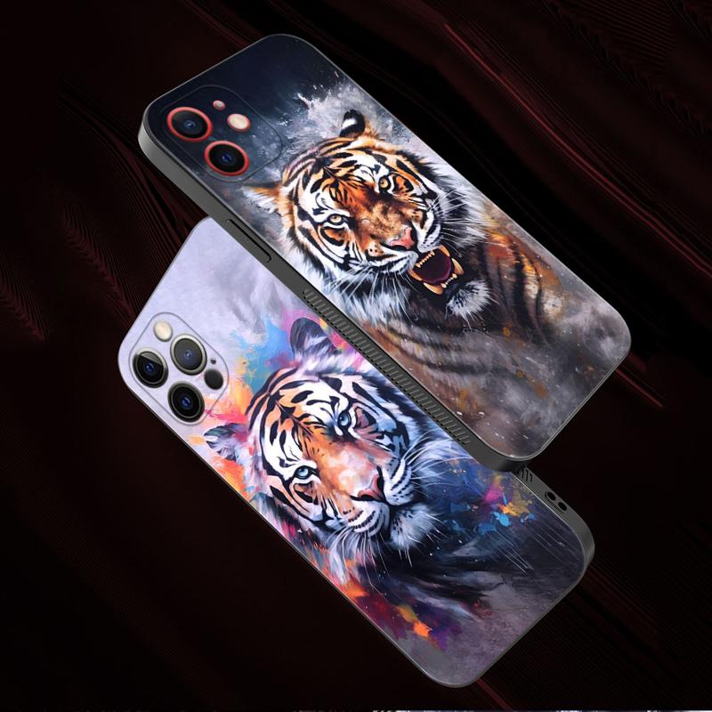 Forest King Tiger Animal Phone Case For iPhone Samsung Galaxy Redmi Xiaomi Oppo OnePlus Note S A 7 8 9 10 11 12 13 14 20 21 22 23 53 54 Pro Ultra