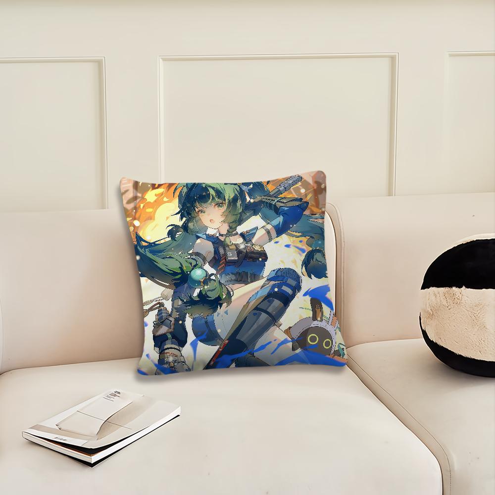 Game Zenless Zone Zero Qingyi cushion cover Pillow Cover Decoration Room Home Sofa living Office Car Nordic Simplicity