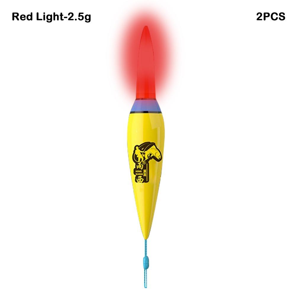 2PCS Indicator Electronic Fishing Float Led Bobbers New Rock Fishing Floats  Short Tail