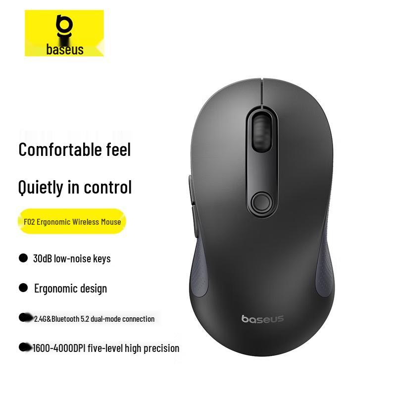 Baseus F02 AI Smart Ergonomic Dual-Mode Wireless Mouse
