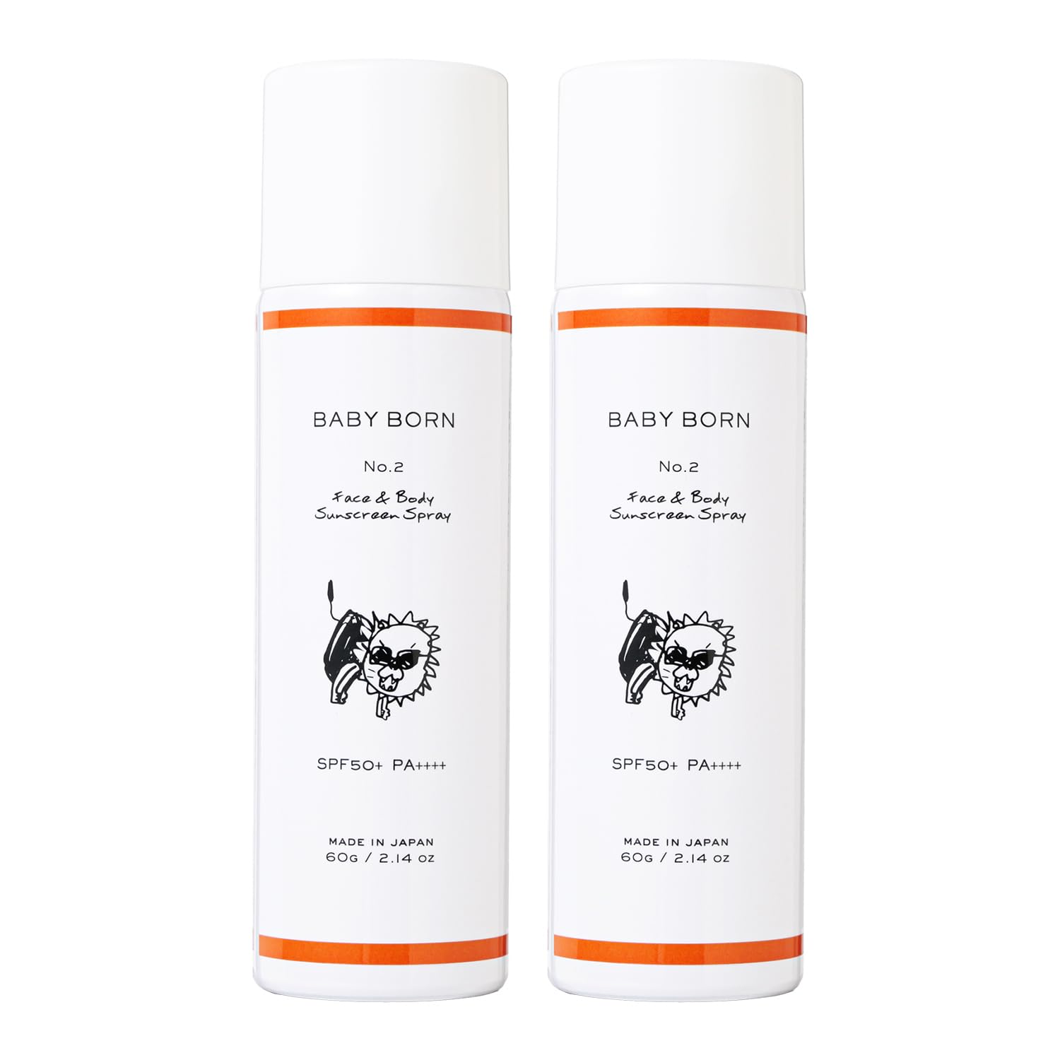 

BABY BORN Face & Body Sunscreen Spray UV Spray SPF50+ 60g (2 pieces)