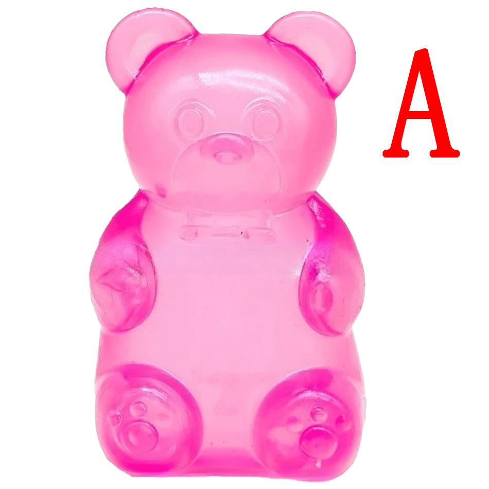 Colorful Dumpling-Shaped Stress Relief Balls Reusable Low Elasticity Decompression Toys Plastic Stress Balls For Relief