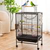 Luxury Bird Cage Large Parrot Birds Cages Accessories Drawer Wheels Birds Houses Lock Parrots Pigeon Feeder Birdcage Supplies