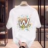 Trendy Brand Short-Sleeved Pure Cotton Men'S Printed T-Shirt Trendy Men'S And Women'S Versatile Round Neck T-Shirt Men'S