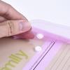 Audiofan Clear File Set A4 File Button Envelope Document Receipt for and Organizing Documents and Materials Yellow Pink Transparent Blue Purple 2 of