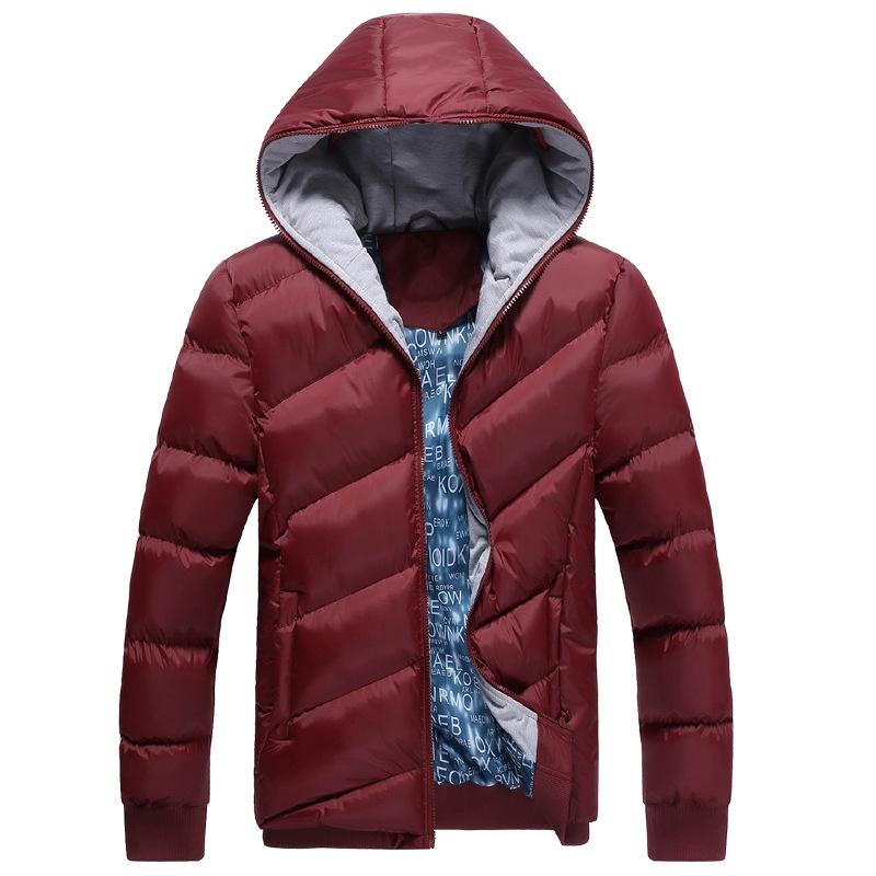 Men Fashion Winter Warm Padded Coat Thick Casual Outerwear Parka Top Jacket