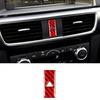 For Mazda CX-5 2017-2024 Red Real Carbon Fiber Emergency Light Switch Panel Trim