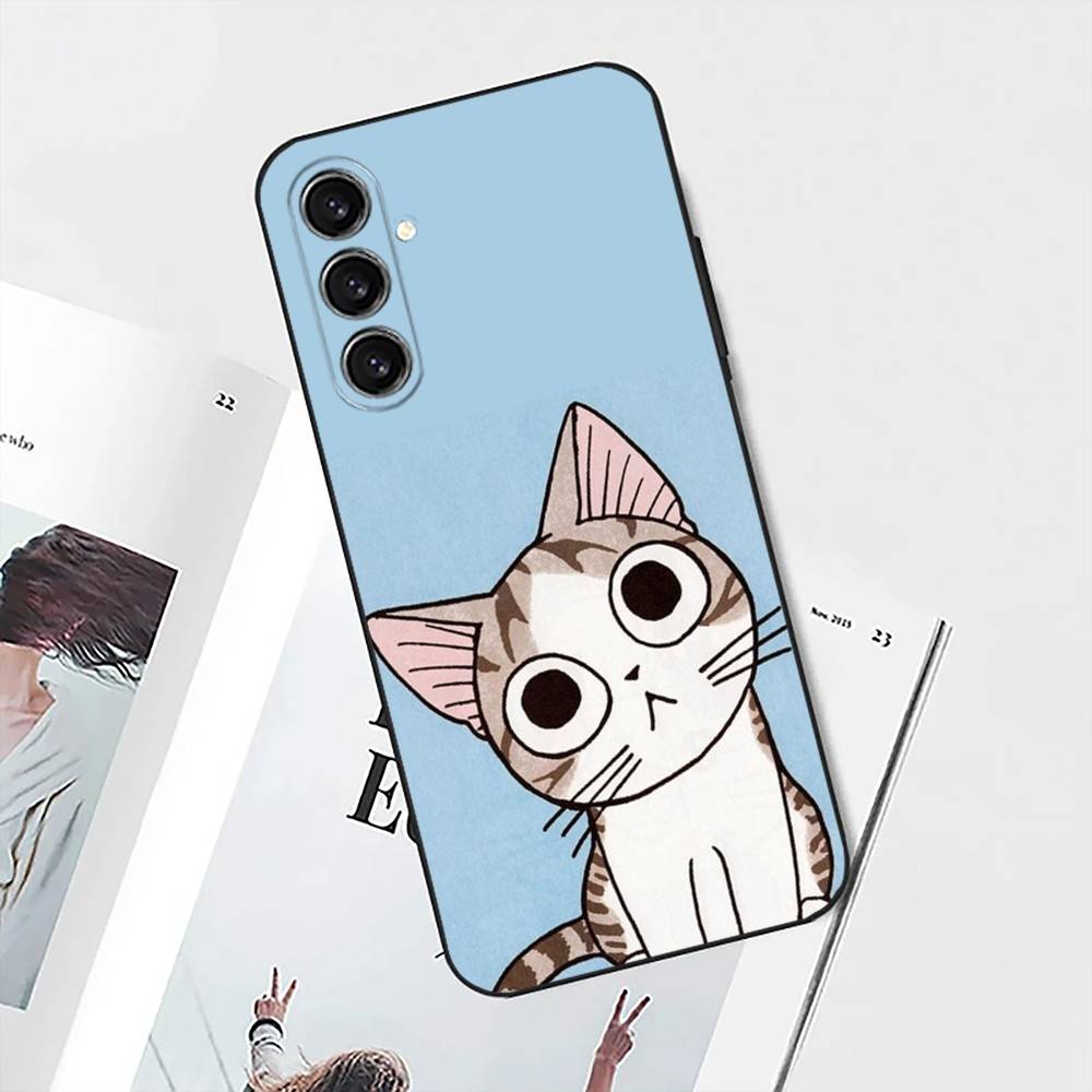 Chi Cat Sweet Home Phone Case For Samsung S25,S24,S21,S22,S23,S30,Ultra,S20,Plus,Fe,Lite,Note,10 Black Soft Shell