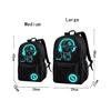 USB External Charging Laptop Noctilucent Cartoon School Bags Student Backpack