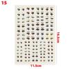 Doll Eyes Stickers Cute Cartoon Eyes Sticker Anime Figurine Doll Face Organ Paster Clay Decals DIY Doll Accessories