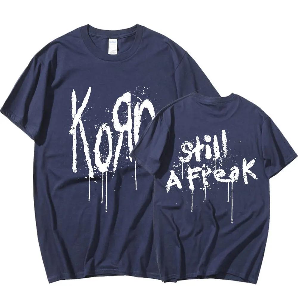 Korn musique Concert groupe de Rock TOUR du monde T-shirt hommes Vintage métal gothique surdimensionné T-shirt Streetwear à manches courtes t-shirts