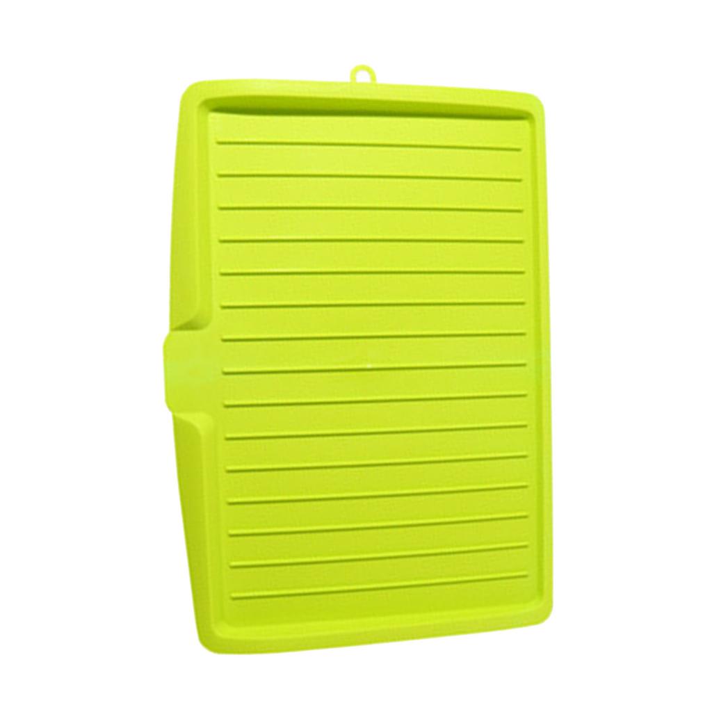 Plastic Dish Drainer Board Multipurpose Rectangular Design Space Saving Kitchen Draining Board Tray for Cutlery Fruits and Vegetables