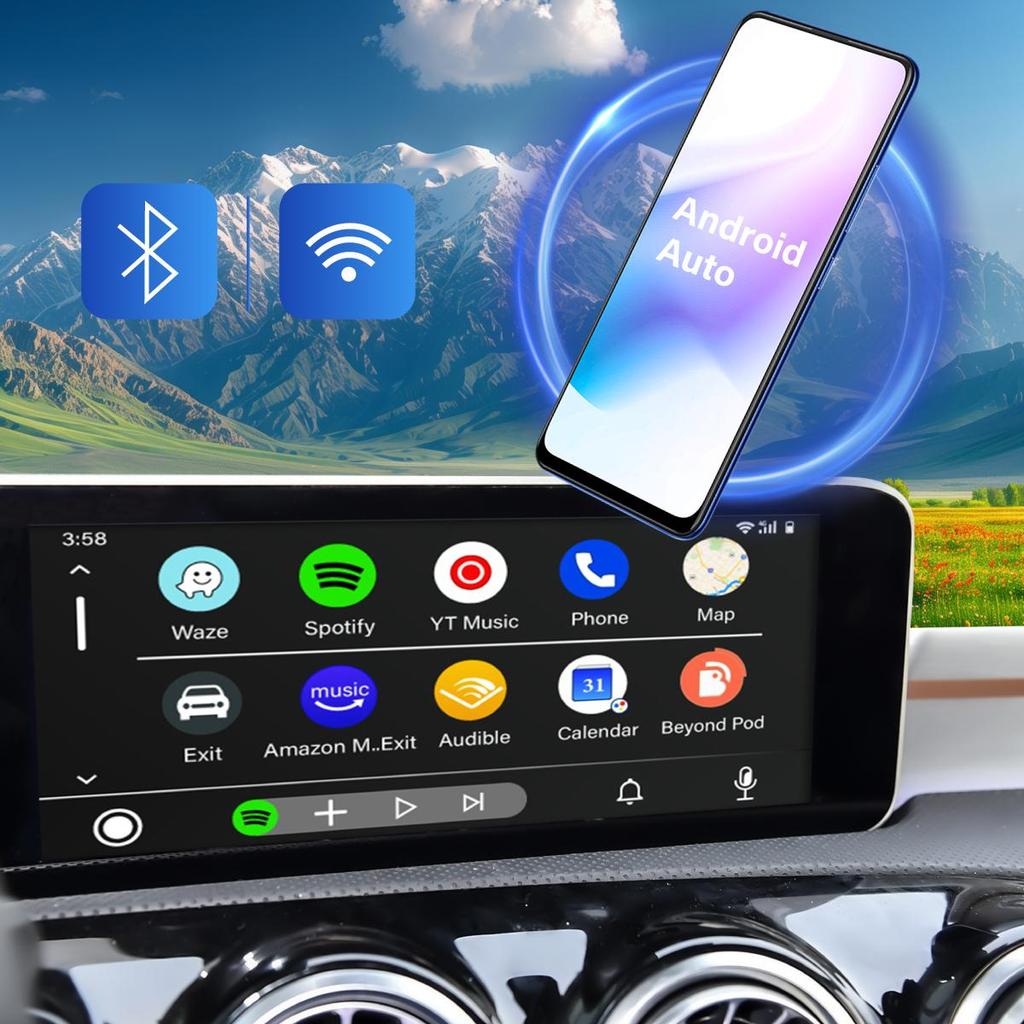 Sinairyu Wireless CarPlay Android Auto DAB DVR HDMI  Mirror-Link Compatible For Mercedes Benz A B V GLA Class NTG 6.0 System