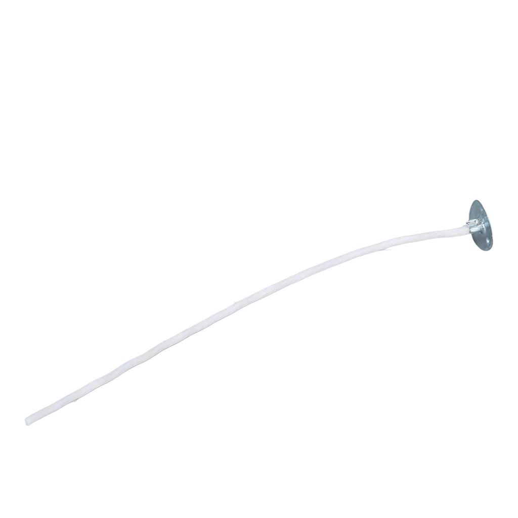 100pcs 12cm Candle Wick Core Pre Waxed Metal Sustainer Tab White for DIY Crafts Candle Making
