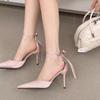 Fashion Ladies Shoes 2025 Hot Sale Buckle Strap Women's High Heels Fashion Best Seller Office and Career New Elegant Closed Toe Sandals