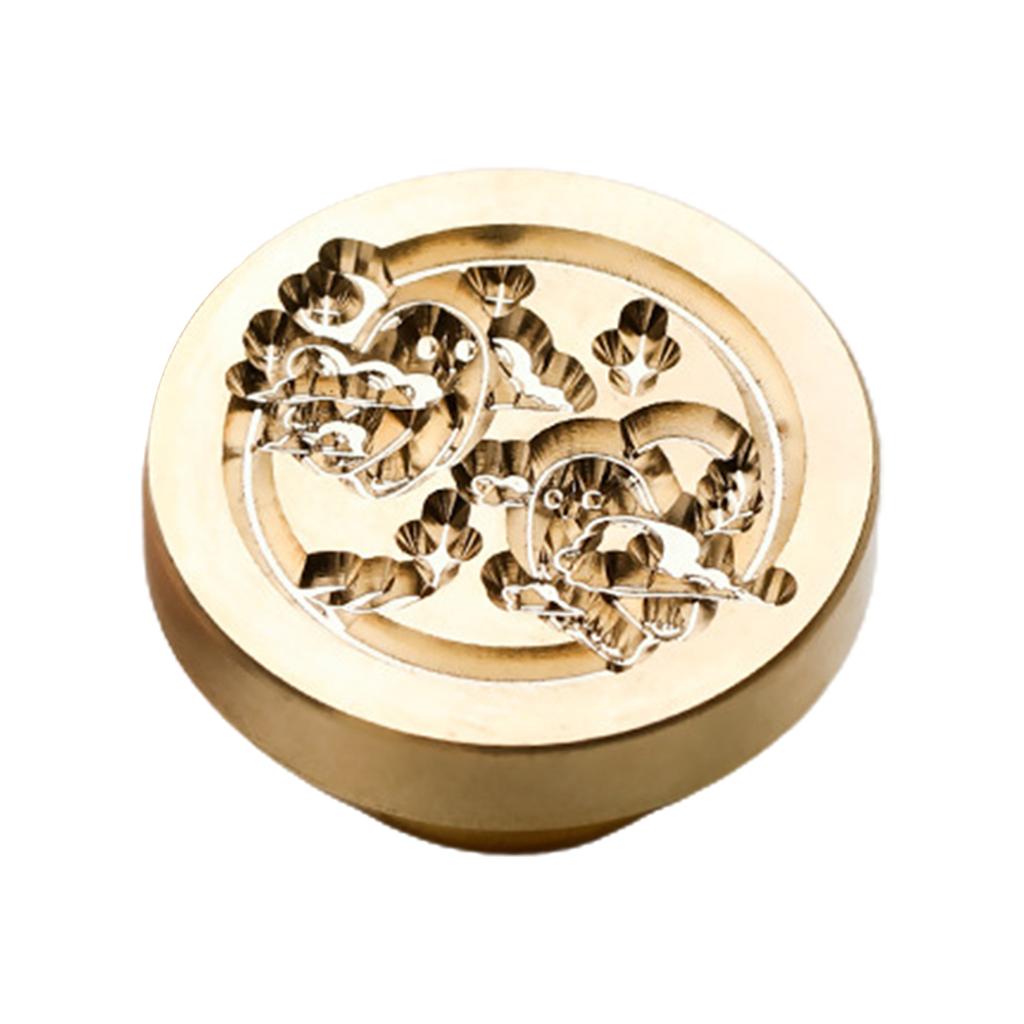 Wax Seal Stamp Head for Cards Envelopes Invitations Gift Packaging- Brass Head Gift Wrapping, Post Card Letter