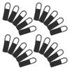 20Pcs Metal Zipper Pulls Detachable Replacement Repair Slider Tabs for Backpack Jacket Luggage Coat Universal Zipper Pull