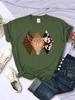 Kawaii Woman TShirts Cowboy Style Pattern Printed Short Sleeve Breathable ONeck Soft Tee Shirts Summer Street Female Clothes