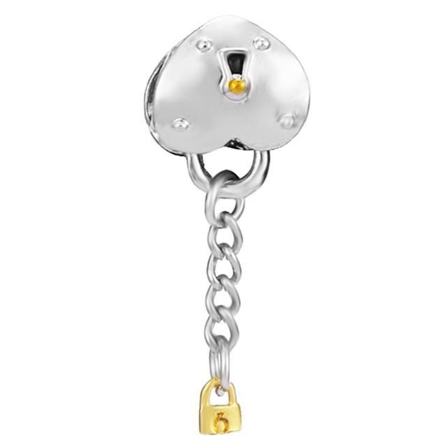 2pcs /Lot 45 Styles Key &Lock Sparkling Beads Charm Pendant Fit Diy Original Bracelets Necklaces For Women Men Jewelry Making