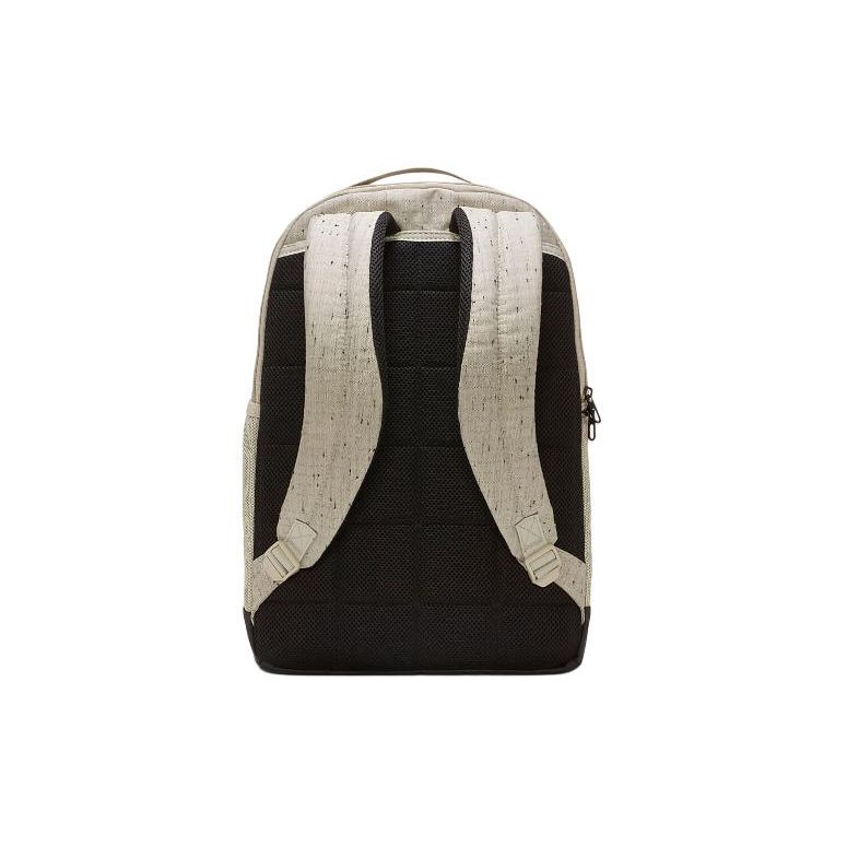 Nike Brasilia Backpack Large Capacity Zipper Closure Polyester School Bag Unisex Backpacks Khaki DA2276-210
