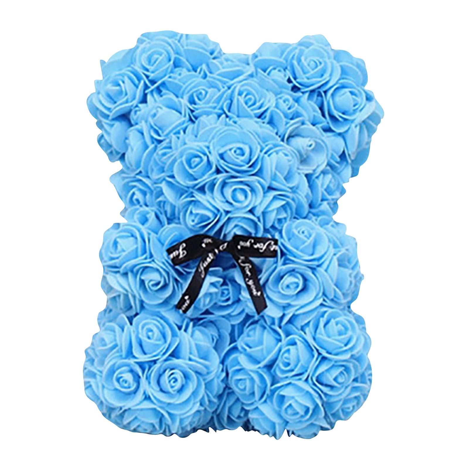

Aeonium Rose Bear День Святого Валентина Подарунок до Дня вчителя Подарунок на день народження Троянда PE Квітка Піна Ведмідь Вироби One Size небо синє кольору
