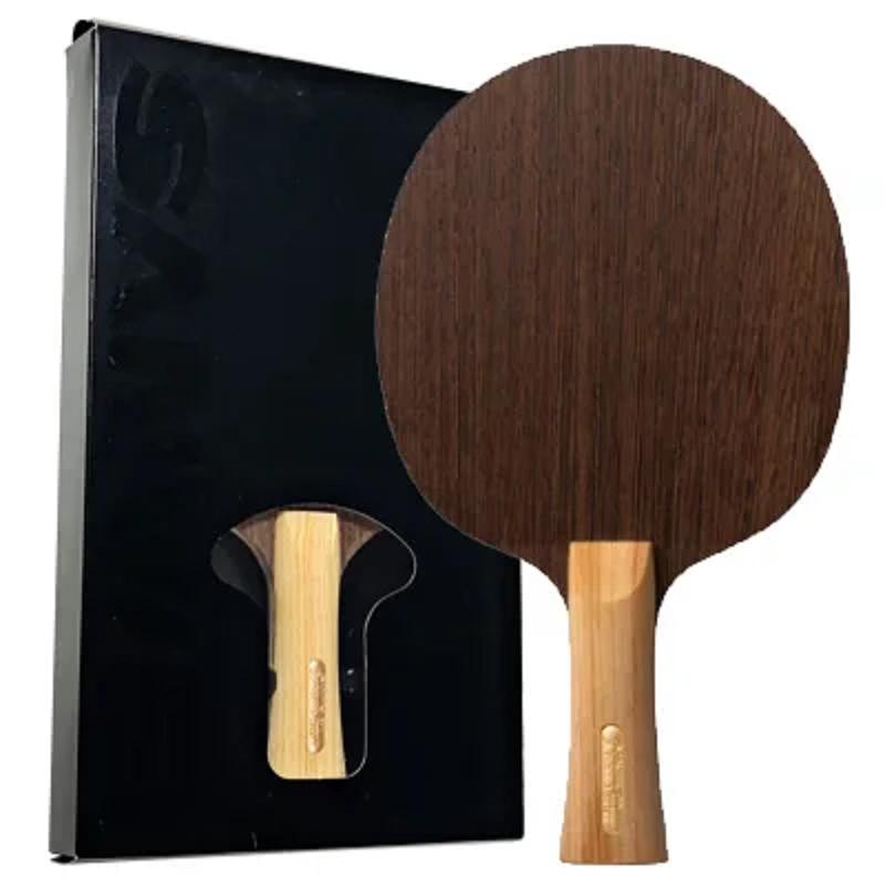 Lâmina de tênis de mesa SANWEI Dynamo 5 camadas de madeira para pingue-pongue, superfície wengué, núcleo Kiri para ataque rápido com direção em loop