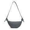 Retro washed denim versatile croissant bag new bag women's large-capacity shoulder messenger bag
