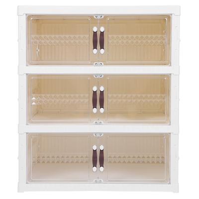 Faltbare Schuh Lagerung Bin Multi Schichten Verdickt Folding Schuh Lagerung Box mit Magnetische Tür für