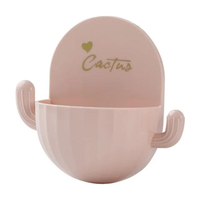 Scatola Porta Sapone Drenante a Forma di Cactus Porta Sapone da Bagno Tavola Portaoggetti Scatola Senza Foratura Articoli da Bagno