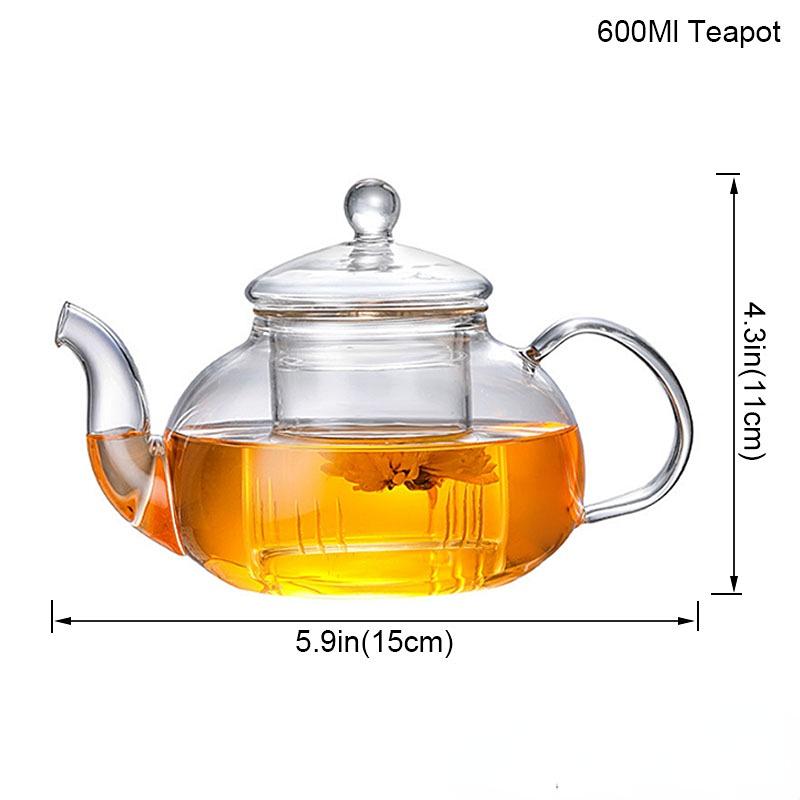 Heat Resistant Glass Teapot, Various Styles, Hot-selling Tea Sets, Clear Kettle, Flower Puer, Tea Infuser Pot, Dropshipping