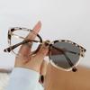 Fashionable High-Definition Color Changing Glasses Ultra Light Cat Eye Flat Lens Women'S Photochromic Goggles