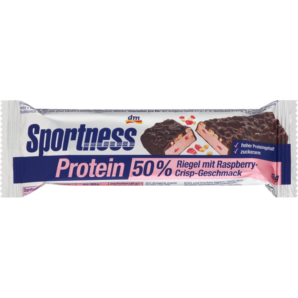 

Sportness Протеїновий батончик 50% Малиновий хрусткий смак 45г