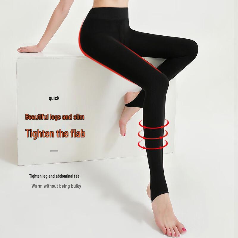 LANGSHA Women's Plus Size Thermal Fleece-Lined Leggings