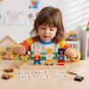Bear Shaped Wooden Stacking Block Colorful Montessori Educational Toys  Early Educational