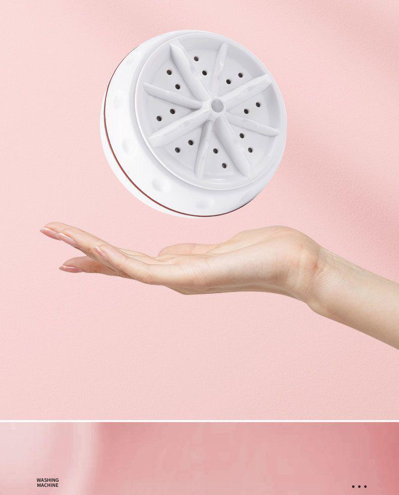 Portable Mini Automatic Washing Machine - Multi-Function, Turbo-Fast Cleaning for Dorms and Travel.