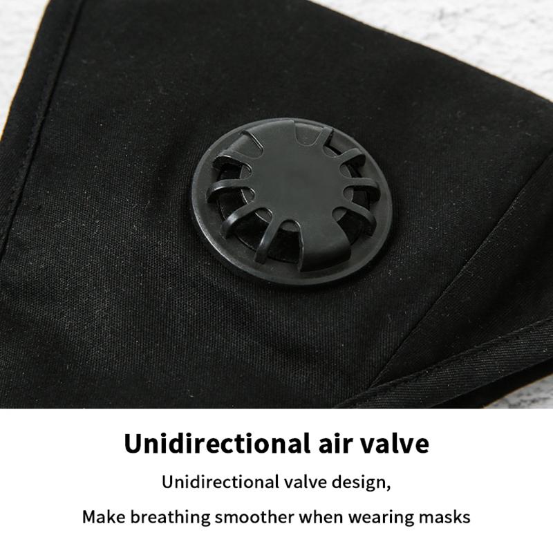 Anti-förorenings Pm2.5 Dammasker Tvättbara Och Återanvändbara Pluggbara Packning Bomull Unisex Rese Ppe Masker Bekväma Och Andningsbara