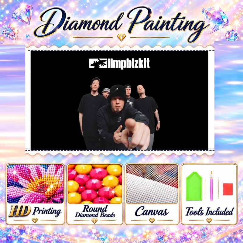 Limp Bizkit 5D Diamond Painting Kit DIY Full Drill Diamond Art Home Wall Decor