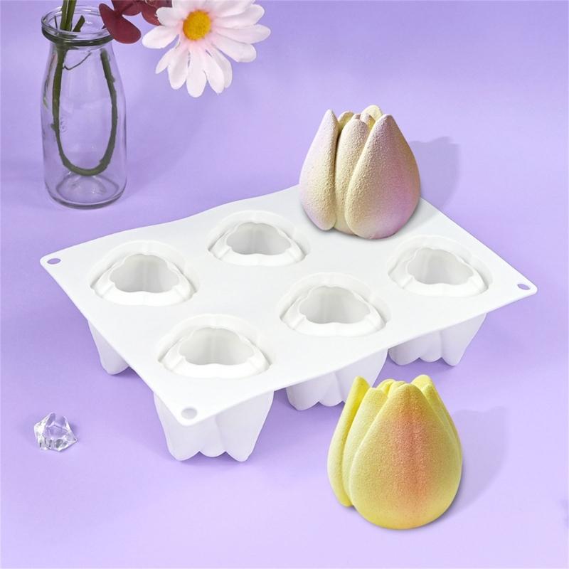 Multiuse Food Grade Silicone Tulips Molds Ideal For Romance Dessert DIY Crafts Holiday Celebration And Baking Accessories