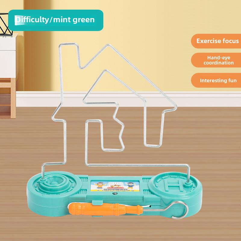 

Новый запас Детская электрическая игра-лабиринт с огненной проволокой на удар Интеллектуальная игрушка для тренировки концентрации