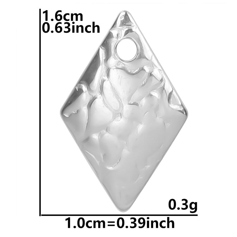 

Vintage Boho Accessories Stainless Steel Charms For Jewelry Making Supplies 6pcs Irregular Geometric Pendant Charm DIY Earrings