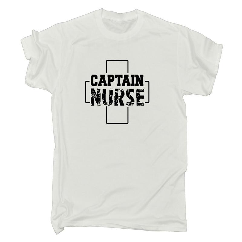Captain Nurse Mens Funny Fashion T Shirt S