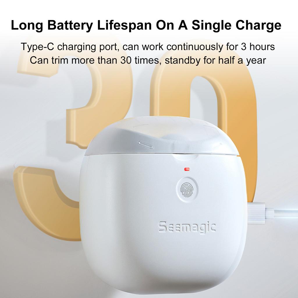 Electric Nail Clippers Automatic Fingernail Trimmer with Light Fingernail Cutter and File 2In1