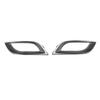For Mazda 3 2010-2011 1 Pair Silver Front Bumper Fog Light Lamp Cover Bezel Trim