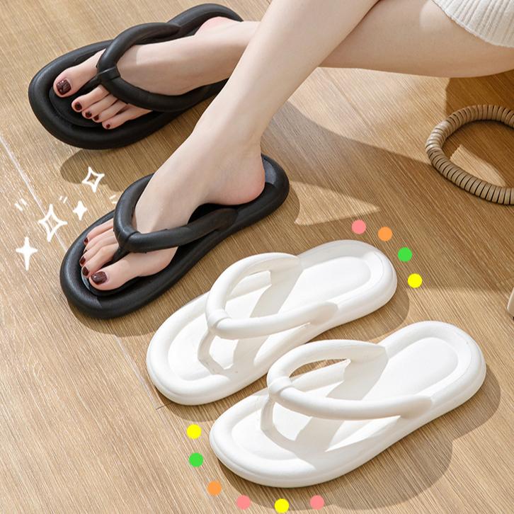Flip Flops Summer Lightweight Simple Durable Outdoor Couple Beach Shoes Clip On Cool Shoes for Women