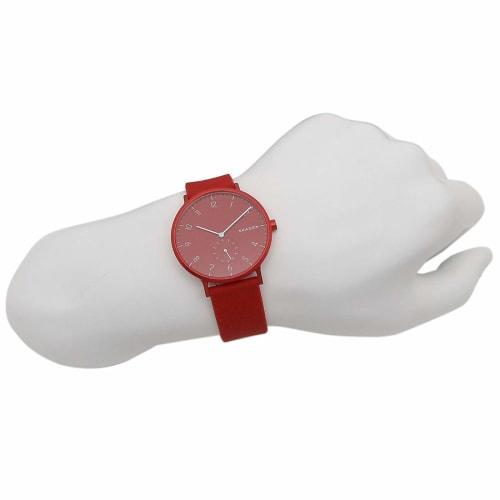 Skagen Allen 41mm Unisex Quartz Watch, Women's and Men's, Red, SKAGEN (5)SKW6512