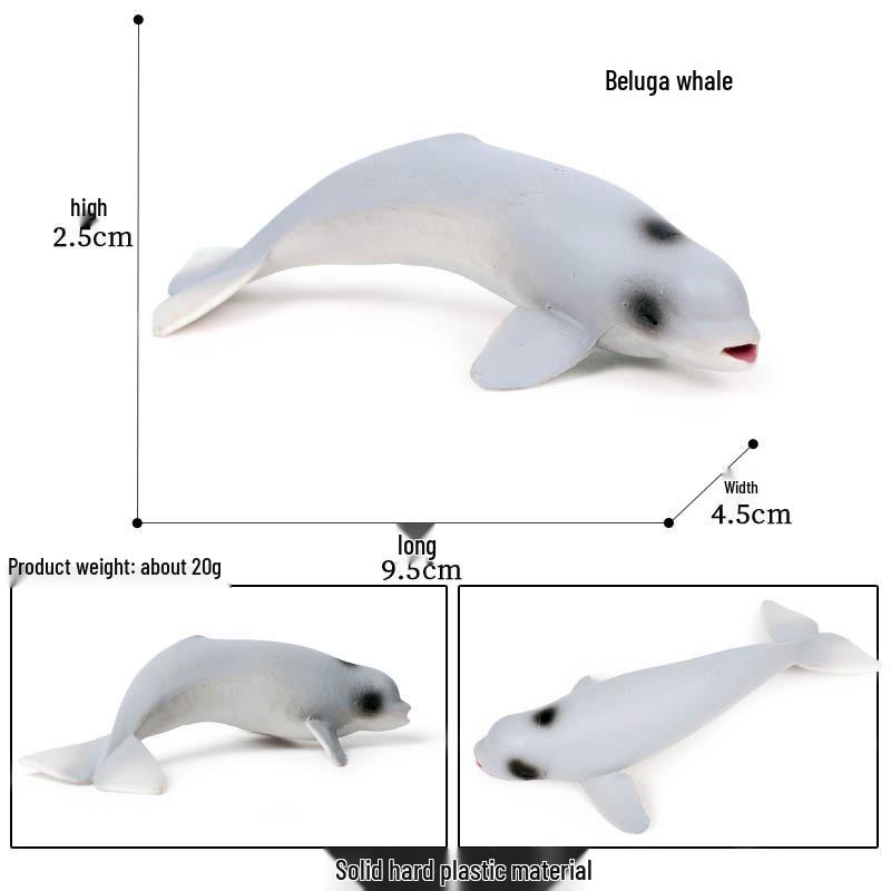 Solid Cross Water Drop Fish Simulation Toy Model - Bobo Sea Creature Ornament