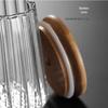 Changbaosen Striped Glass Tea Storage Jar
